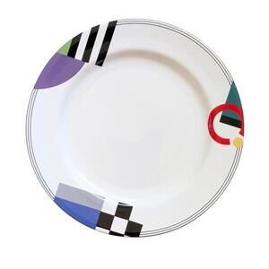 1990s Vintage Mikasa Maxima High Spirits Chop Plate - Postmodern Dinnerware